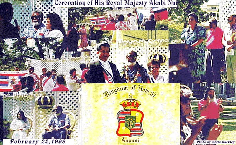 coronation poster - coronation,HRM,His Royal Majesty,crest,Dr. Muller,United Nations,unpo,molacca,bishop,president,speaker